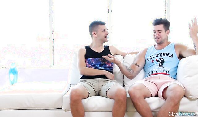 GayRoom: Stiff fuck-a-thon together with Trenton Ducati Josh Stone