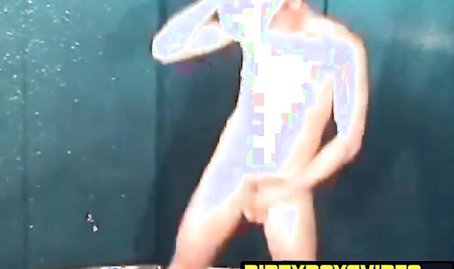 Hot cowboy penetrates his doll while bouncing on trampoline