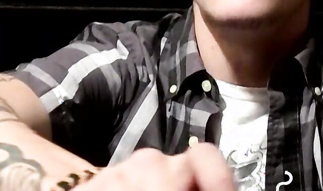 Steamy smoke and cock stroking fun with handsome Lex