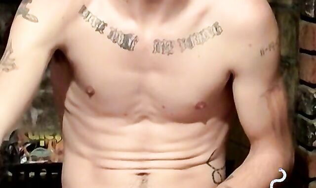 Steamy smoke and cock stroking fun with handsome Lex