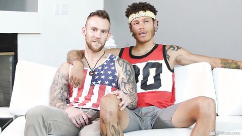 GayRoom: Inked Jay Supreme and Damien Michaels pummeled tough sequence