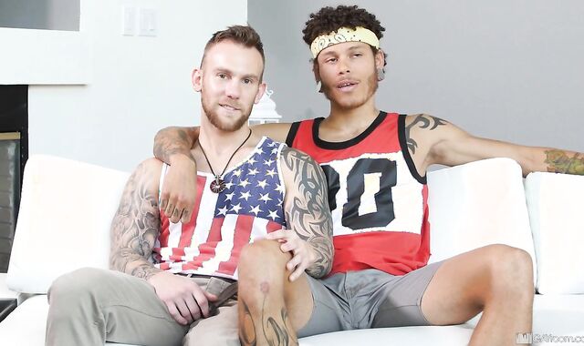 GayRoom: Inked Jay Supreme and Damien Michaels pummeled tough sequence
