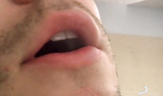 Smoke and stroke session with tempting Dustin Fitch