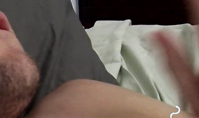 Smoke and stroke session with tempting Dustin Fitch