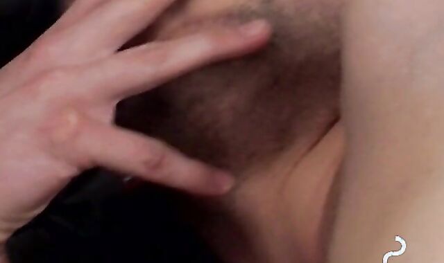 Smoke and stroke session with tempting Dustin Fitch