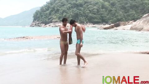 Latino Junior and Kaike raw fucking hard outdoors