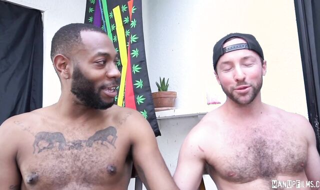 ManUpFilms: Homosexual Alex Hawk jacking August large man meat