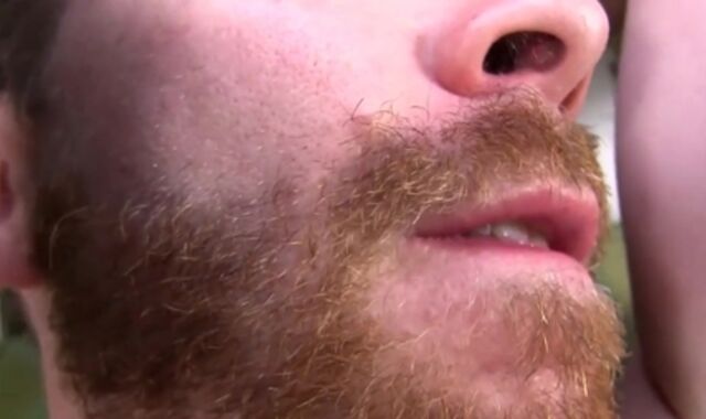 PitsAndPubes: Sugary-sweet Ginger unsheathing huge balls