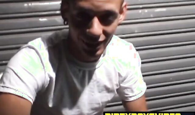 Bigdick homo jerks off while handcuffed with cameraman