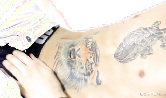 BoyFun: Tatted european sandy-haired Max lusts rough poking in HD