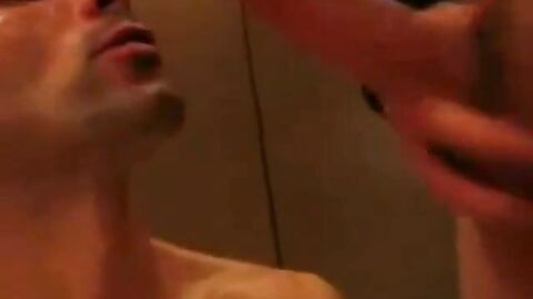 Huge cock blow job and facial