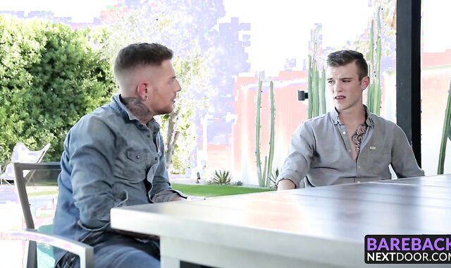 Scott Finn is eager to suck off hung twink Danny Gunn