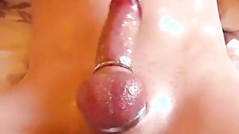 Cock closeup twitching and cuming compilation