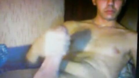 smooth turkish guy wanking huge thick cock on cam