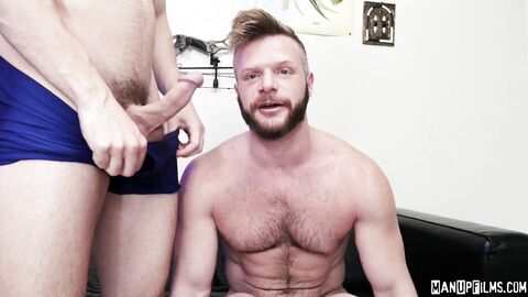 ManUpFilms: Muscular homosexual Mason playing with Brian