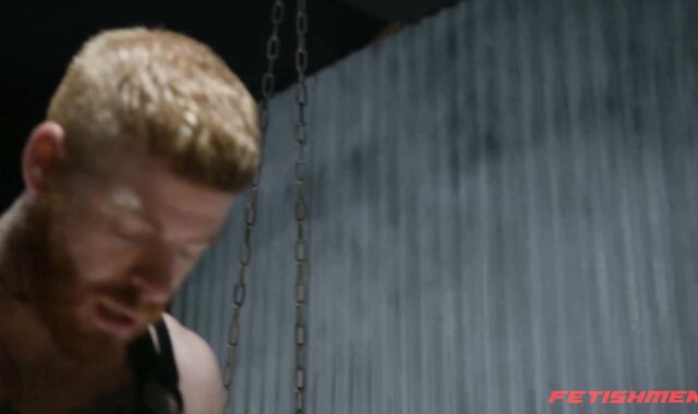 FetishMen: Raw Bennett Anthony stiff fapping dark-hued manstick