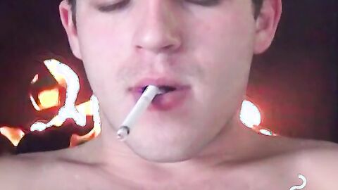Sensual dick stroking after smoking session fantasy