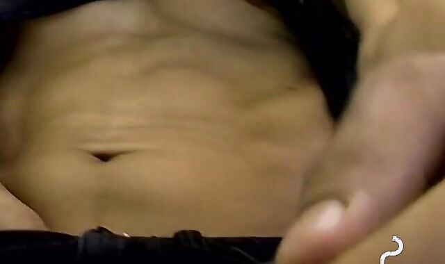 Jerking off outside the house after I blow my stick