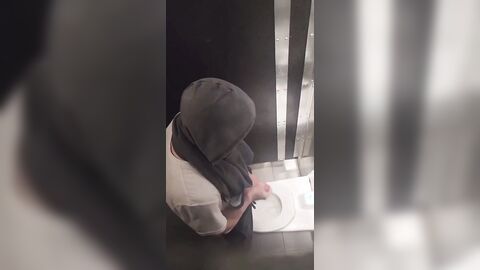 spy for 5 guys jerking in the public toilet