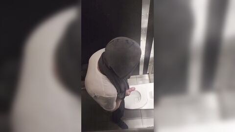 spy for 5 guys jerking in the public toilet