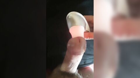 Womanizer male moaning intense orgasm