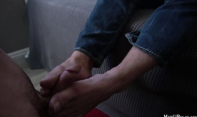 ManUpFilms: Rock-hard Torn Tony bare jizm shot feet wank