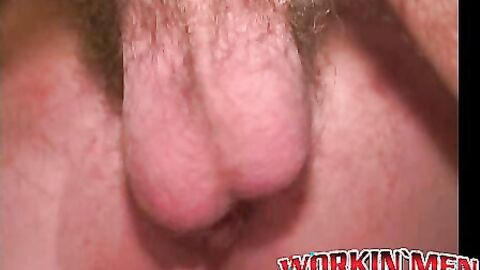 Mustached mature gives blowjob and then raw fucks him