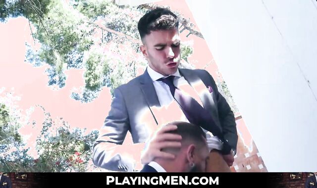 Executive hottie Sir Peter bares off new talent Prince Pol