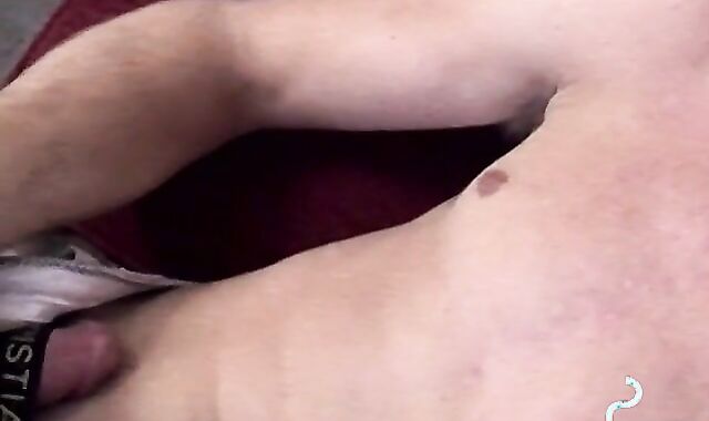 Chilling and smoking and caught myself touching my huge dick