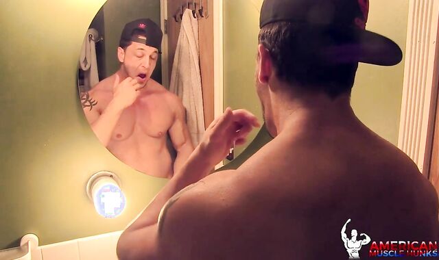 AmericanMuscleHunks - Joey D in uniform with Joey