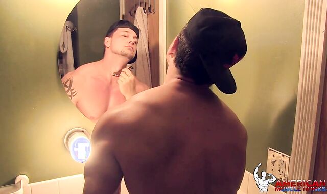 AmericanMuscleHunks - Joey D in uniform with Joey