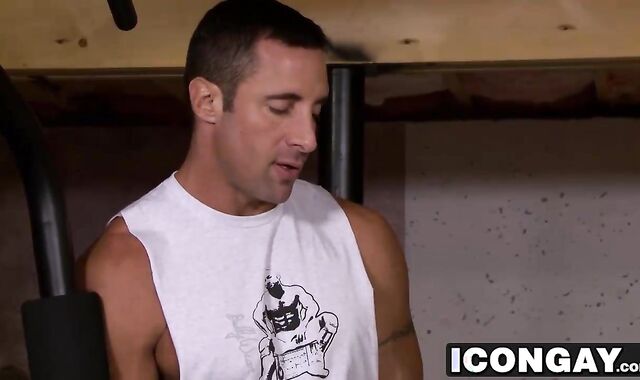 Nick takes it slow and easy moving his dick back and forth