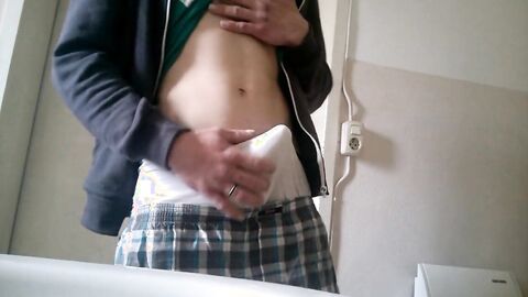 hot cuming in two Boxers, mal wieder geill gewichst