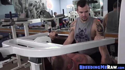 Following their workout studs unwind by sucking raw dick