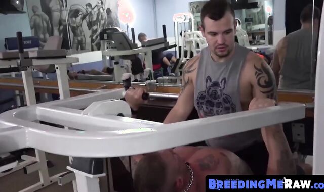Following their workout studs unwind by sucking raw dick