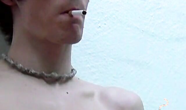 Emo teen blowing sticks and stroking his dick releasing cum