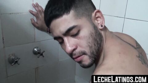 First time fun with a dick for a straight Latino man