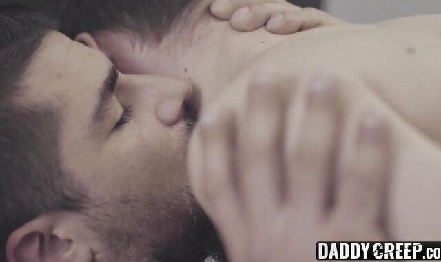 Cute twink son sucks off stepdads hangover from last night