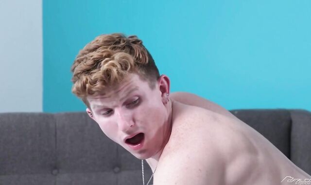 Falcon Studios: Max Lorde dressed in uniform love glove-free-for-all anilingus