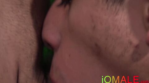 Tattooed Latino receives messy facial after deep barebacking