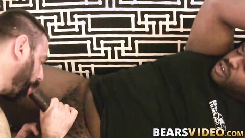 Chubby bear Jason Roman blows BBC before bareback doggystyle