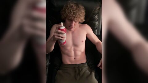 Oh, what a beautiful curly athletic bisexual! (3 short videos)