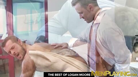 The best of horny Logan Moore fucking and dominating in tux