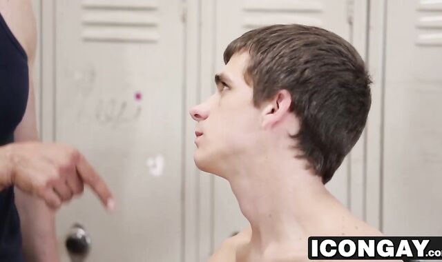 Daddy Rodney gives Kory a hardcore lesson in the locker room