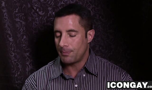 Nick works on rimming Joshs hungry hole while his moans