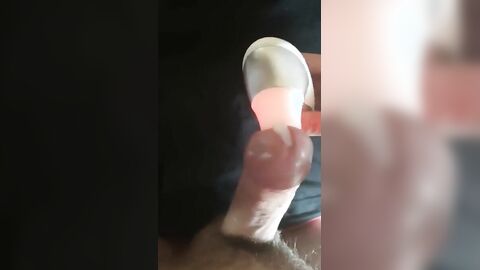 Womanizer male moaning intense orgasm