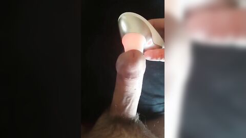 Womanizer male moaning intense orgasm