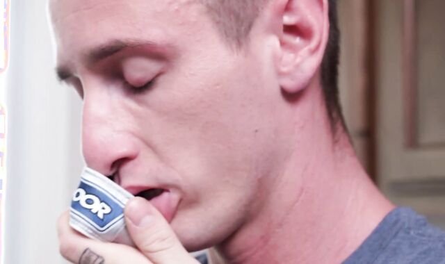 Gay deviant Lance Ford barebacked after pantie sniffing