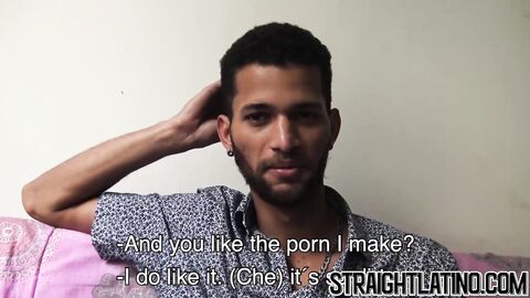 Cute Latin dude sucking and banging men for the first time