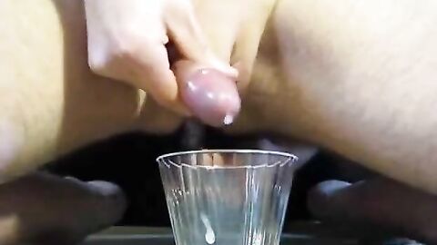 Long Prostate Milking Session Into Cup